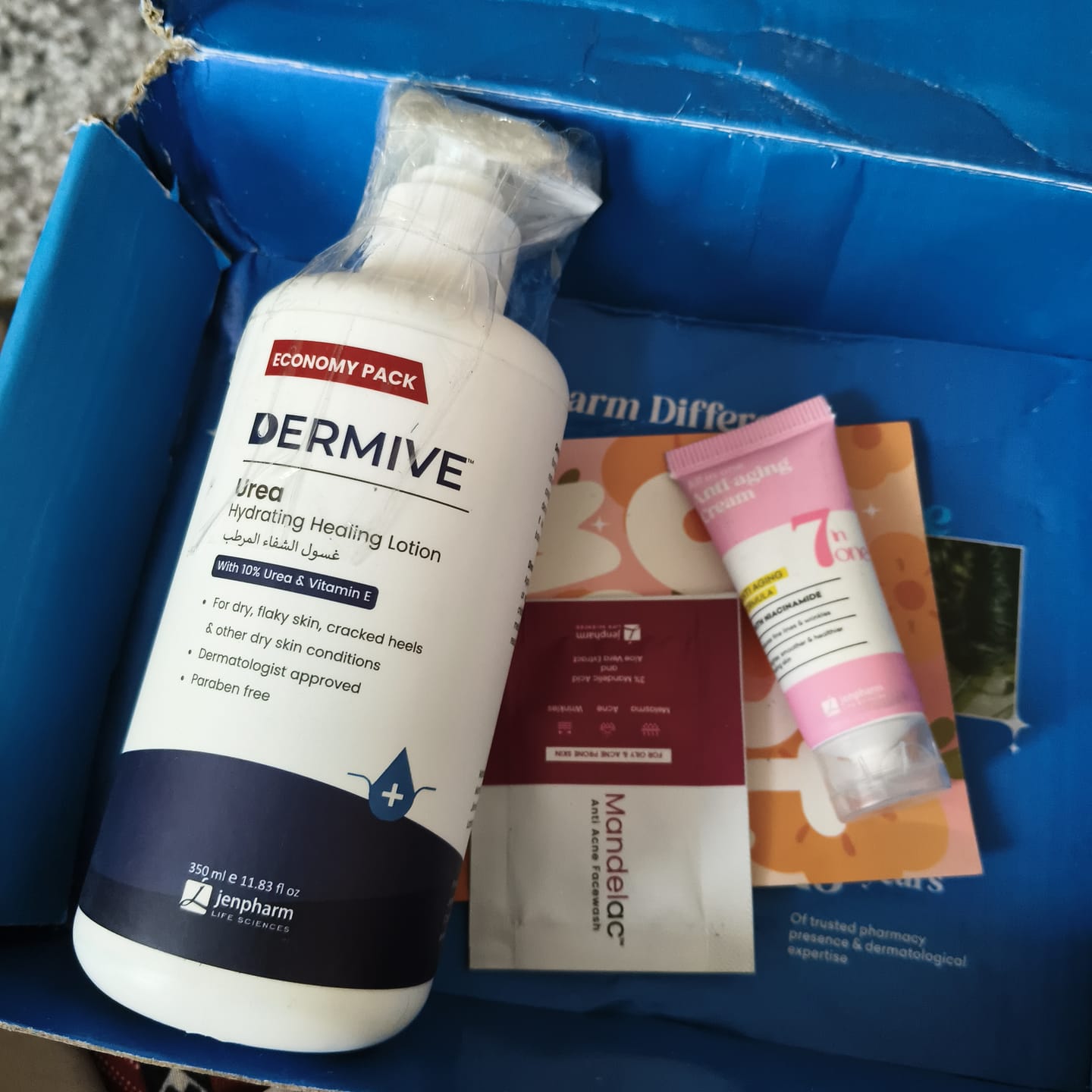 Customer photo review of Dermive Urea Economy Pack