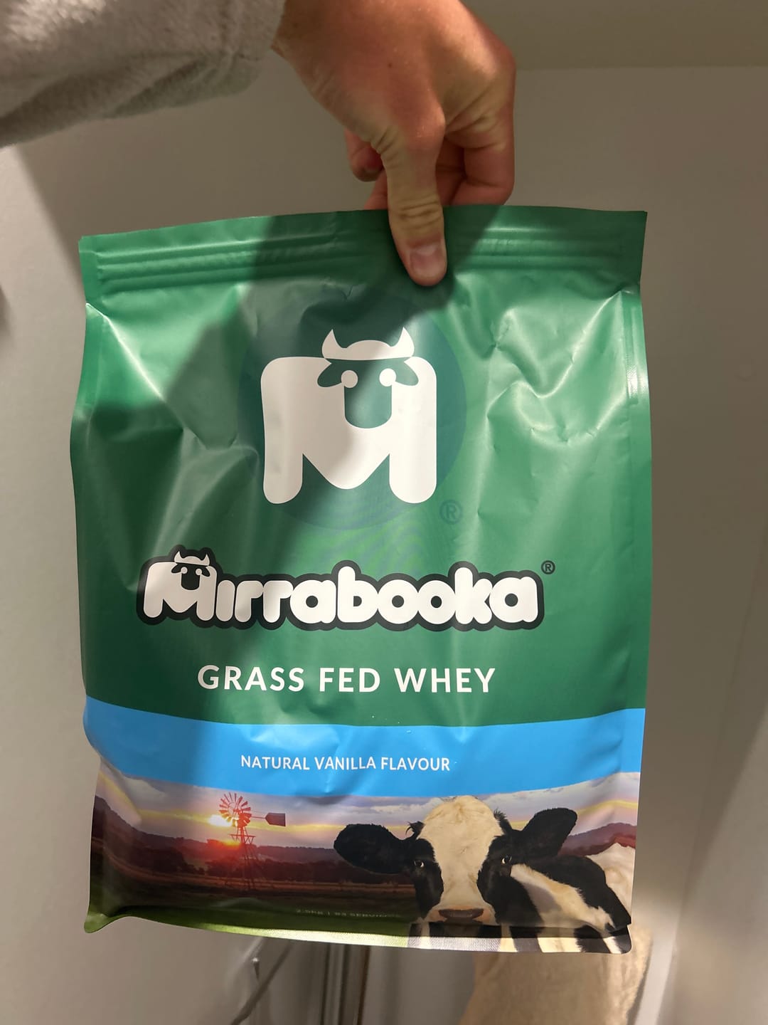 Customer photo review of Grass Fed Whey Protein Vanilla 2.5kg (83 servings)