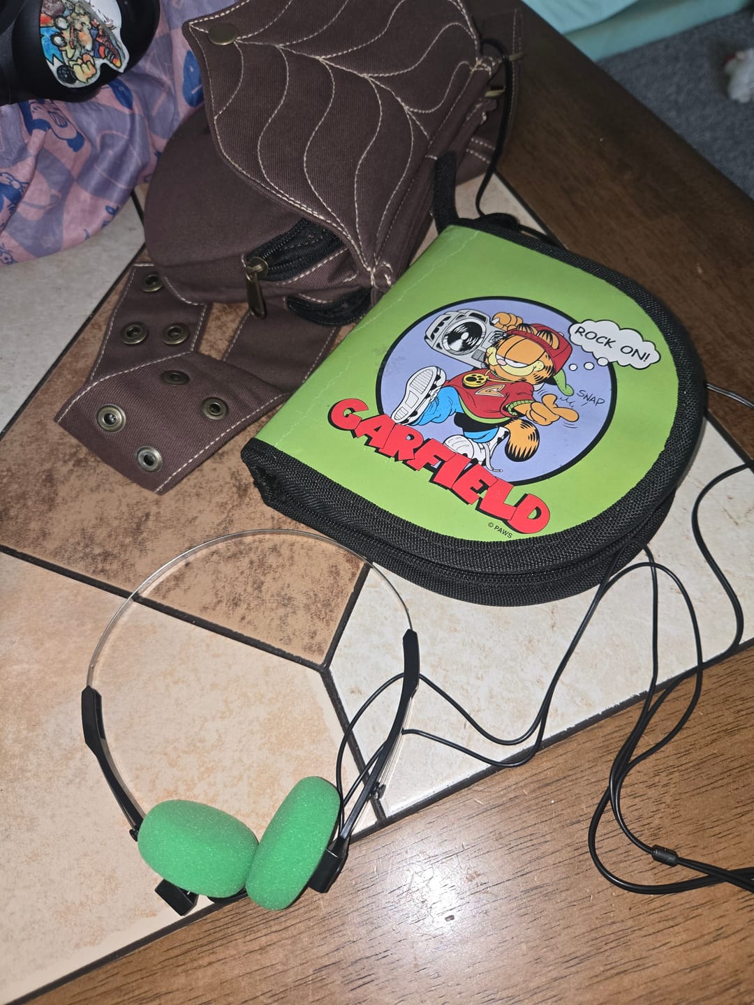 Customer photo review of Retro Foam On-Ear Headphones