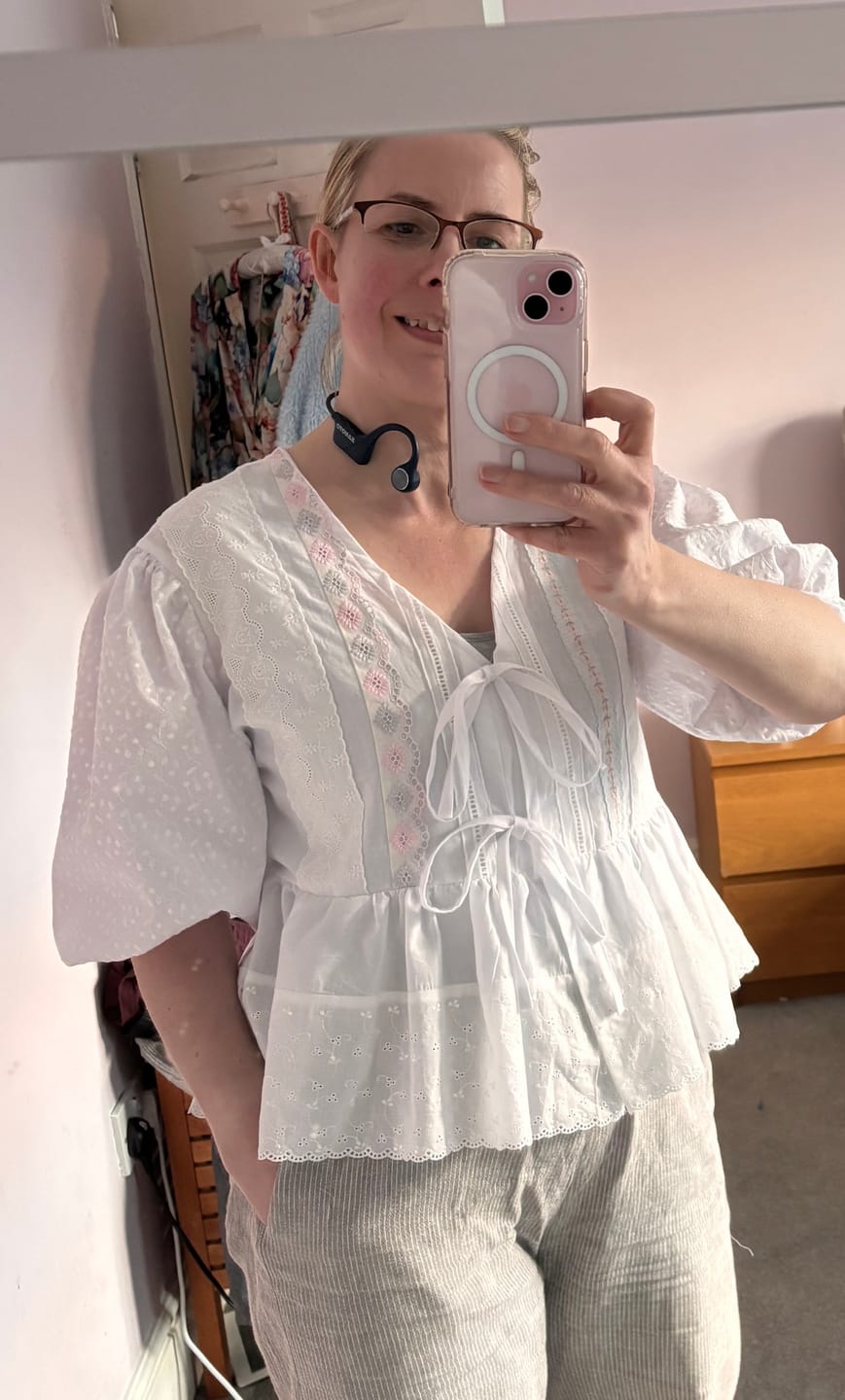 Customer photo review of Plain 100% Cotton Lawn Fabric