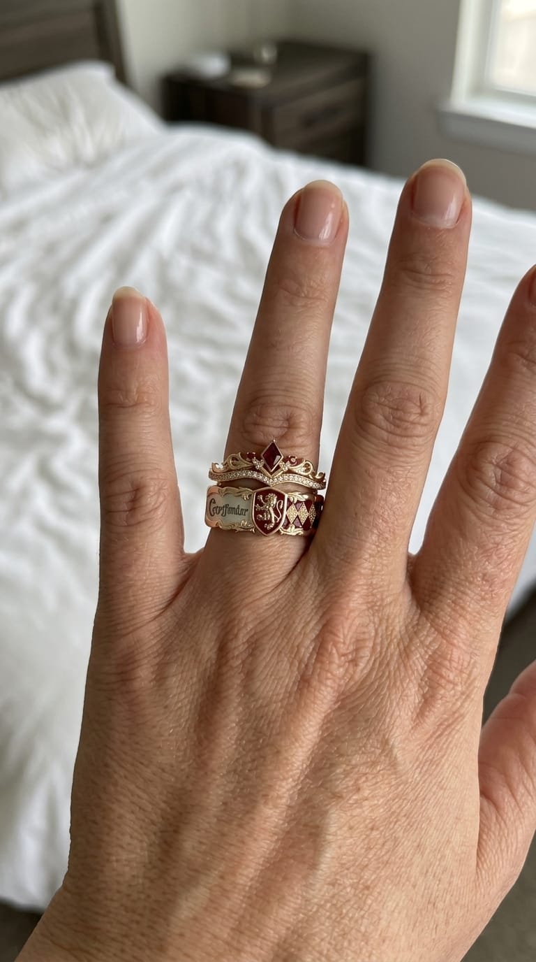Customer photo review of Matching House Crest Ring