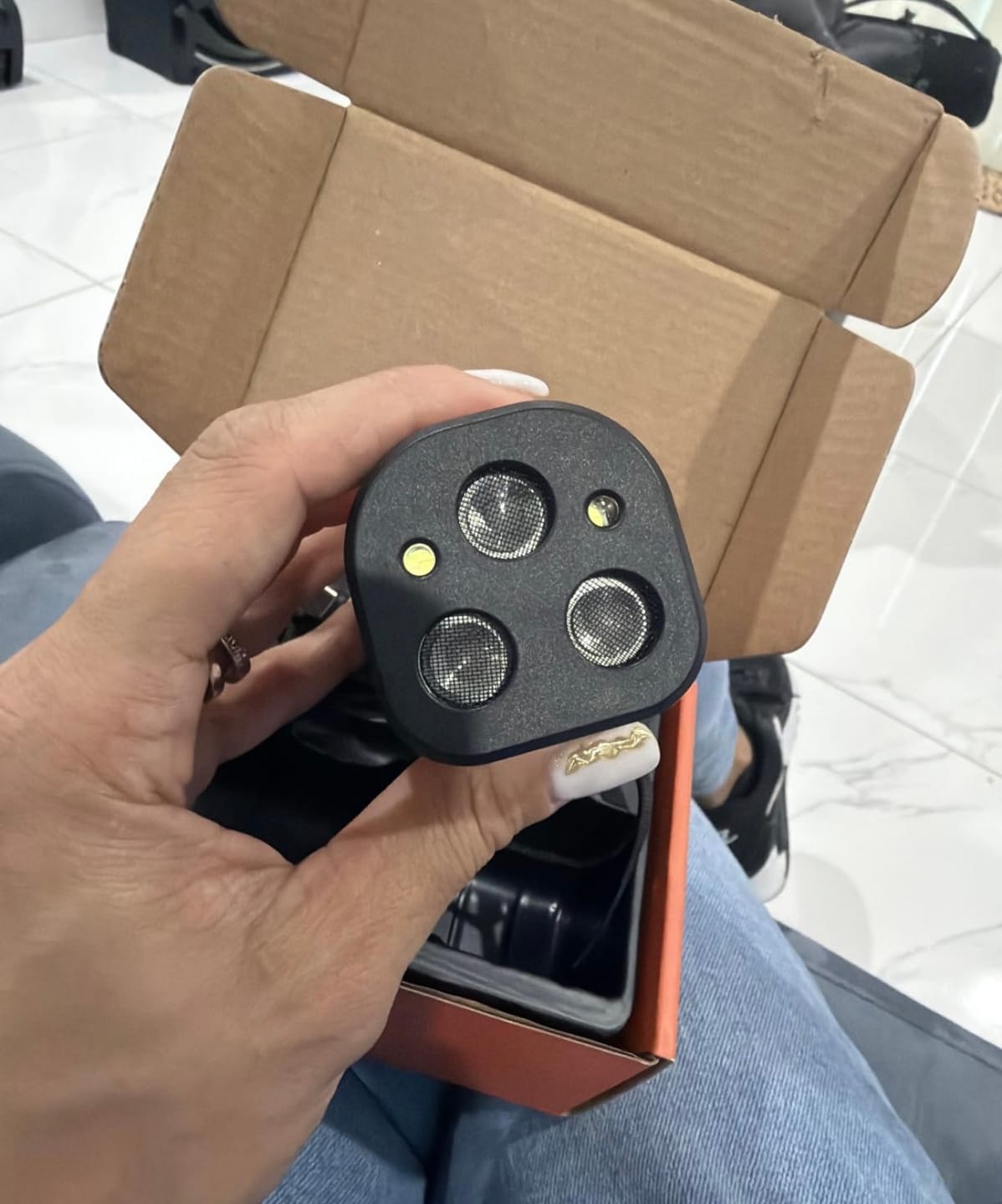 Customer photo review of Dog Bark Control Device
