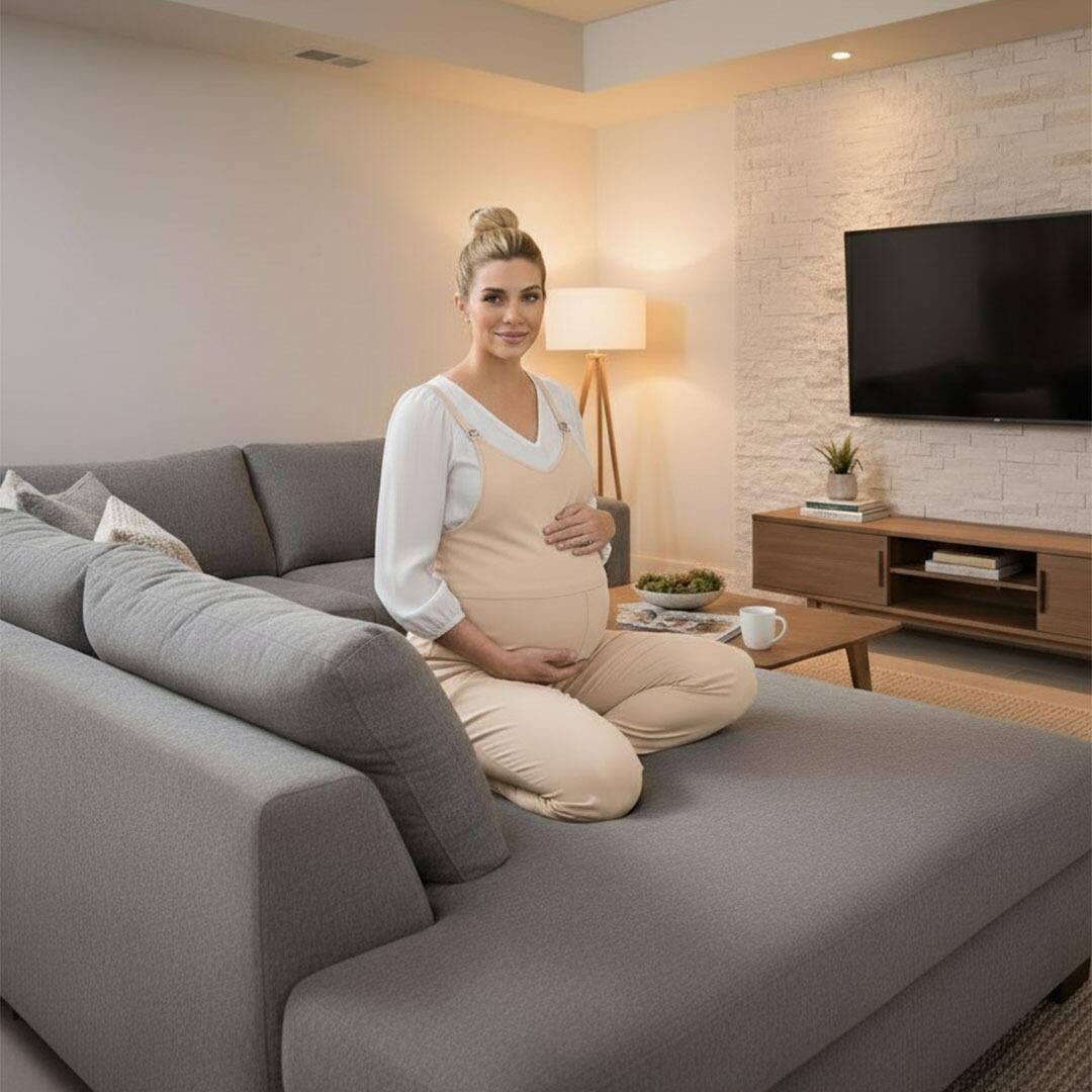 Customer photo review of JourneyWear Pregnancy Jumpsuit – Effortless Comfort