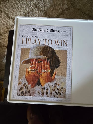 Customer photo review of I Play To Win Puzzle
