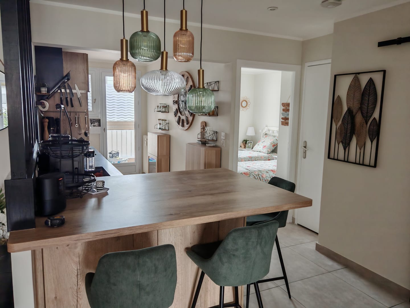Customer photo review of Suspension chic en verre vintage CRISTALI | 100% Personnalisable