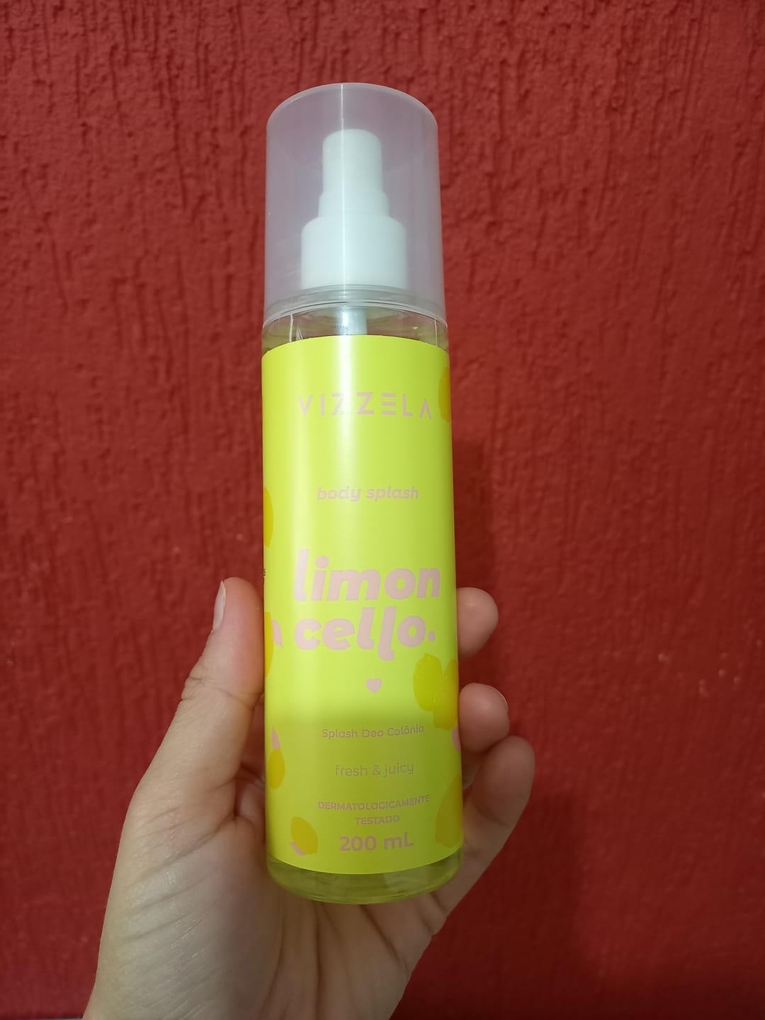 Customer photo review of Body Splash Deo Colônia Limoncello – Vizzela