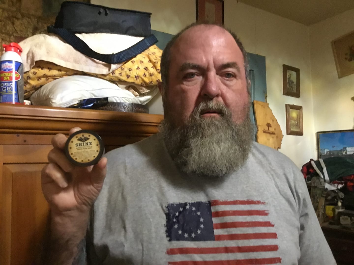 Customer photo review of SHINE Premium Beard Cream (2 oz)