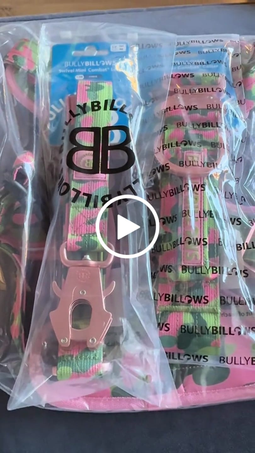 Customer video review of 1.2m Mini Combat® Lead | Camouflage Pink