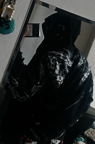 Customer photo review of Tarnished Leviathan Oversized Zip-up Hoodie [DARKNESS]