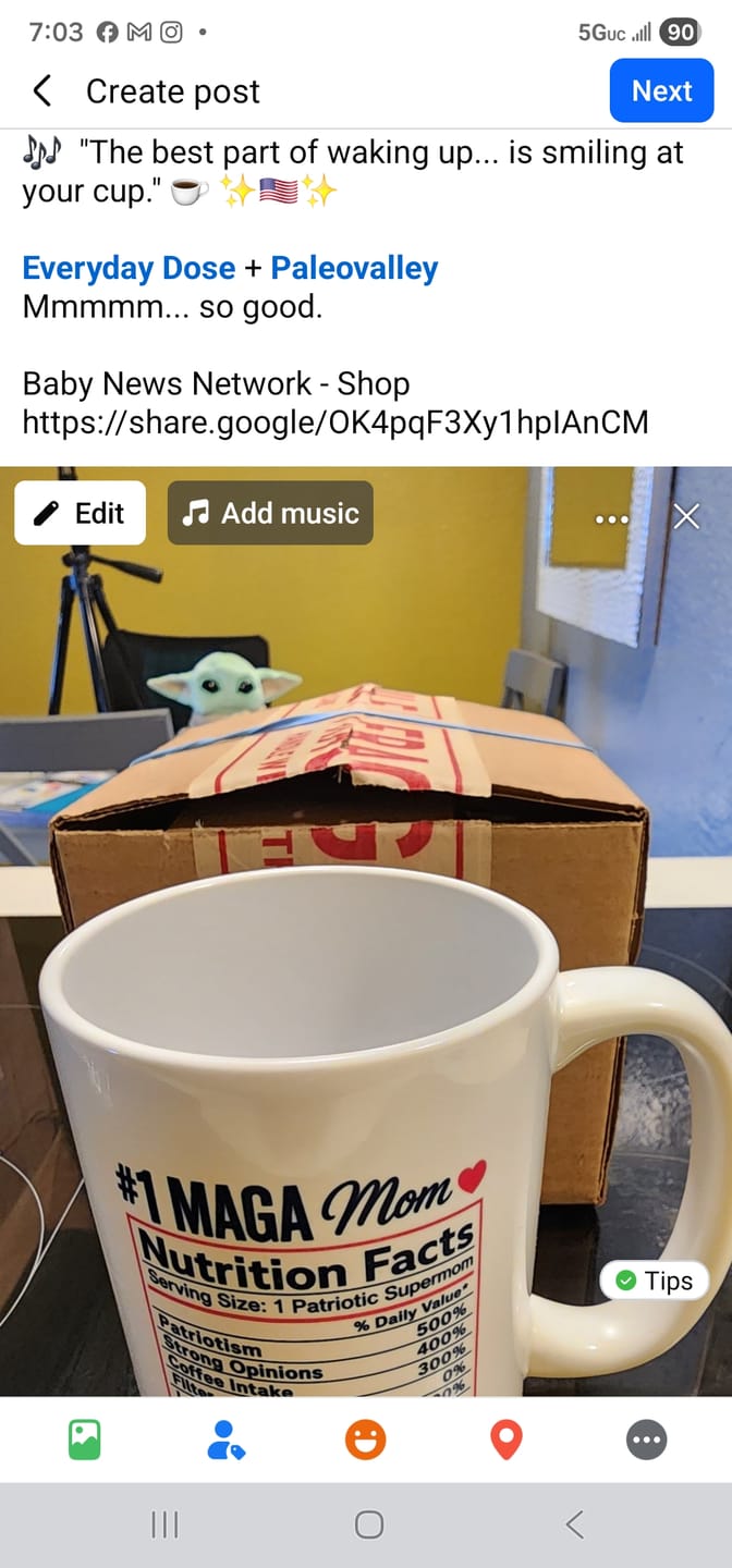 Customer photo review of "MAGA MAMA" Mug Pink