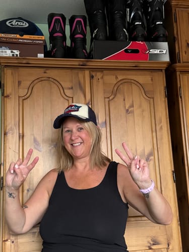 Customer photo review of Sylvain Guintoli x Diamond Charity Cap – 100% Donation