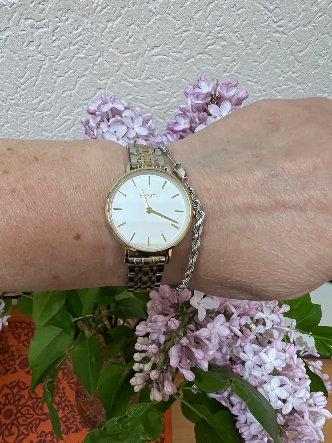 Customer photo review of Ruby Petite Gold Silver