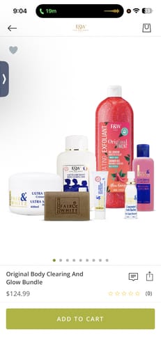 Customer photo review of Original Body Clearing & Glow Bundle