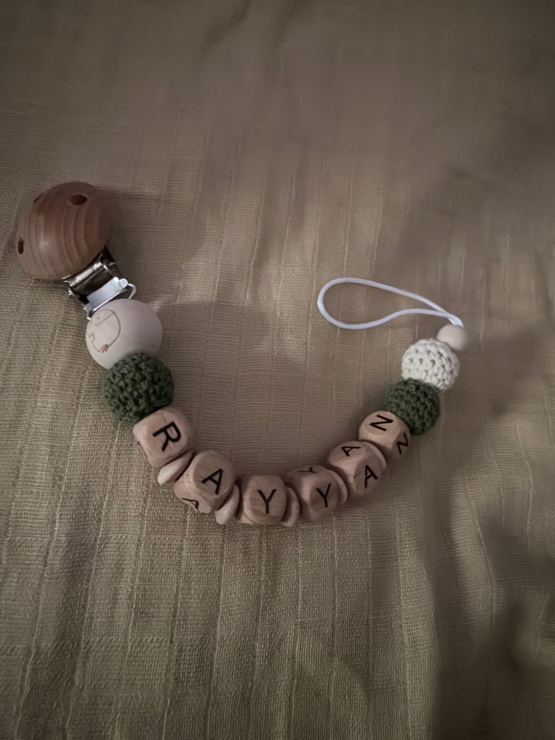 Customer photo review of Schnullerkette  "Maiglöckchen 2.0"