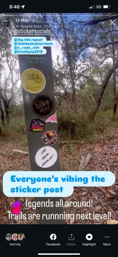 Customer photo review of Personalised Social Media Decal Sticker
