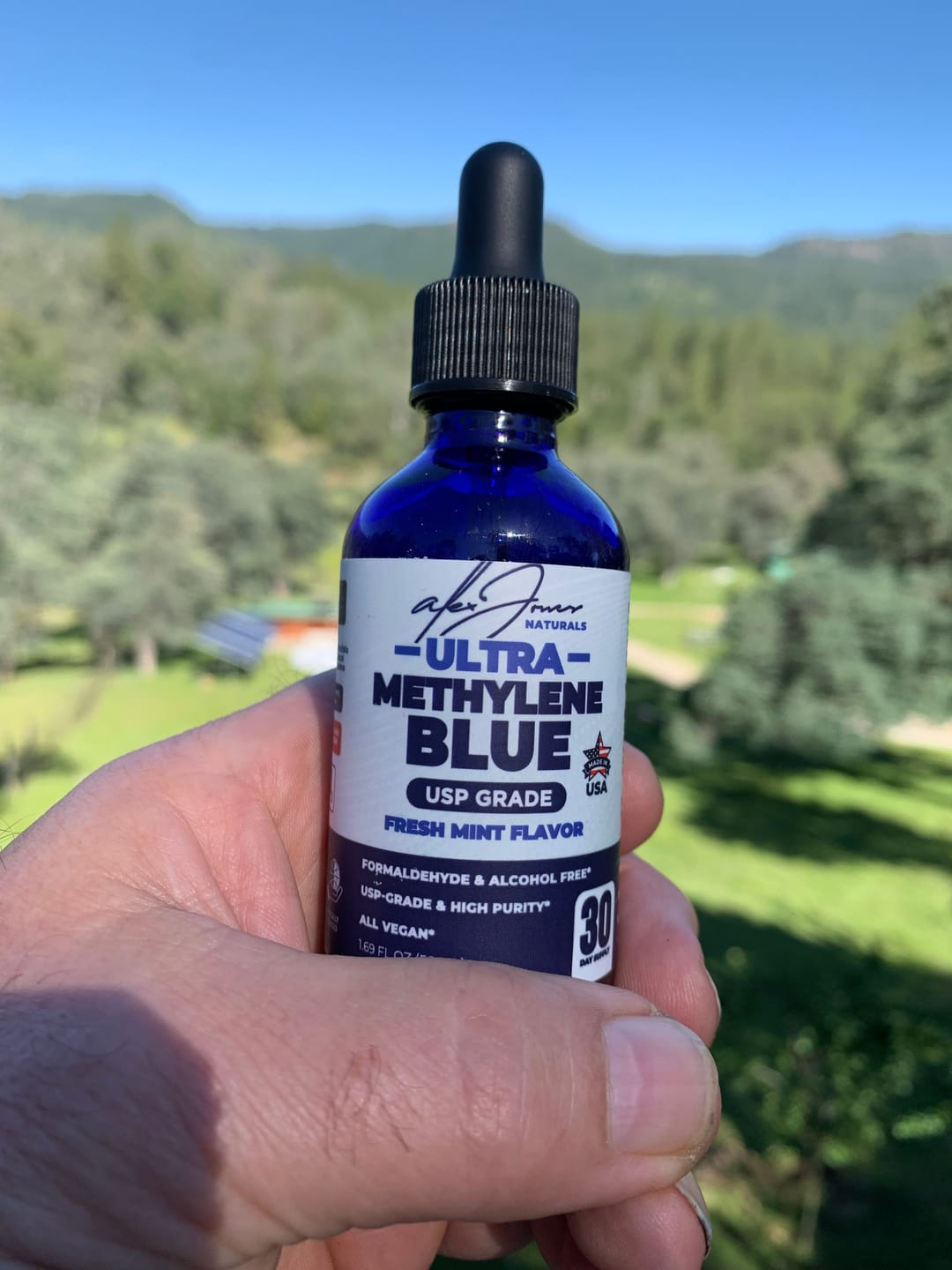 Customer photo review of Ultra Methylene Blue - Fresh Mint Flavor (50mL) (30 Servings)
