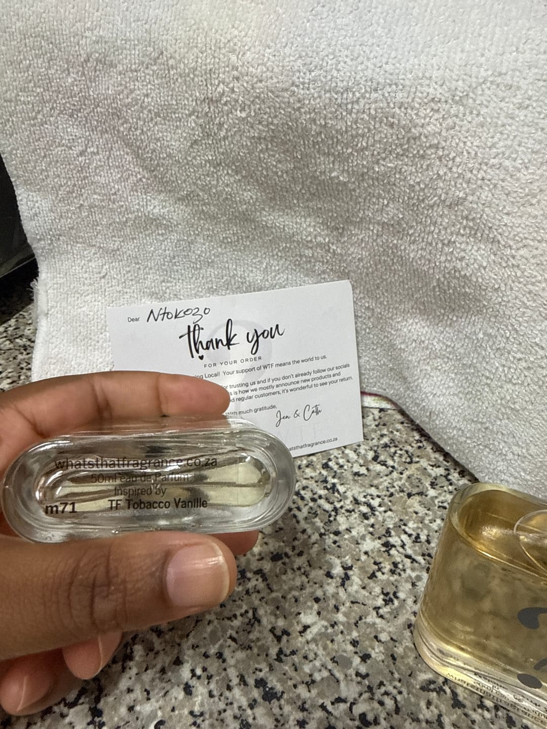 Customer photo review of m71 Inspired by Tom Ford Tabacco Vanille - 50ml