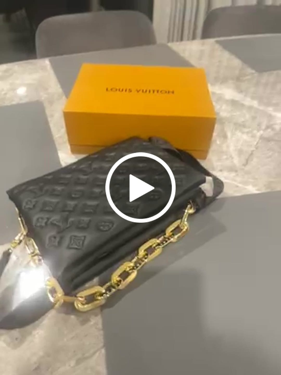Customer video review of Louis Vuitton Coussin MM Bag Black