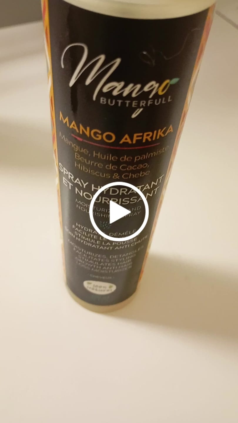 Customer video review of Spray Hydratant et nourrissant - MANGO AFRIKA