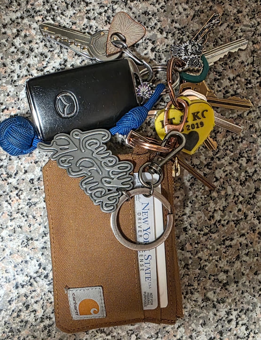 Customer photo review of Lovely Silver Keychain