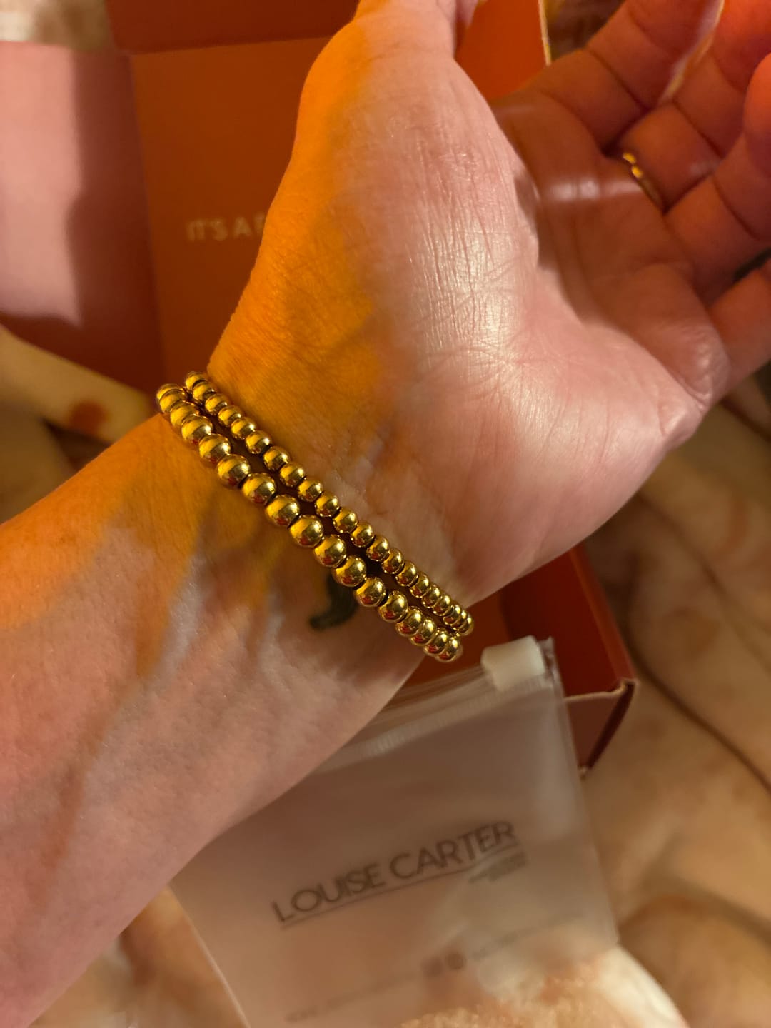 Customer photo review of Caicos Beaded Bracelet