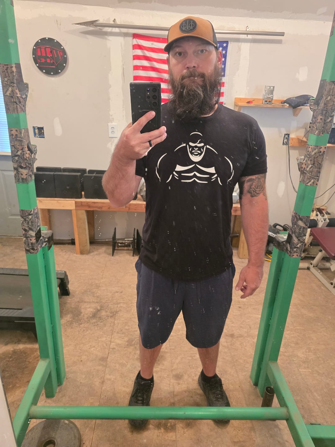 Customer photo review of Shaw Strength Figure T-Shirt V2