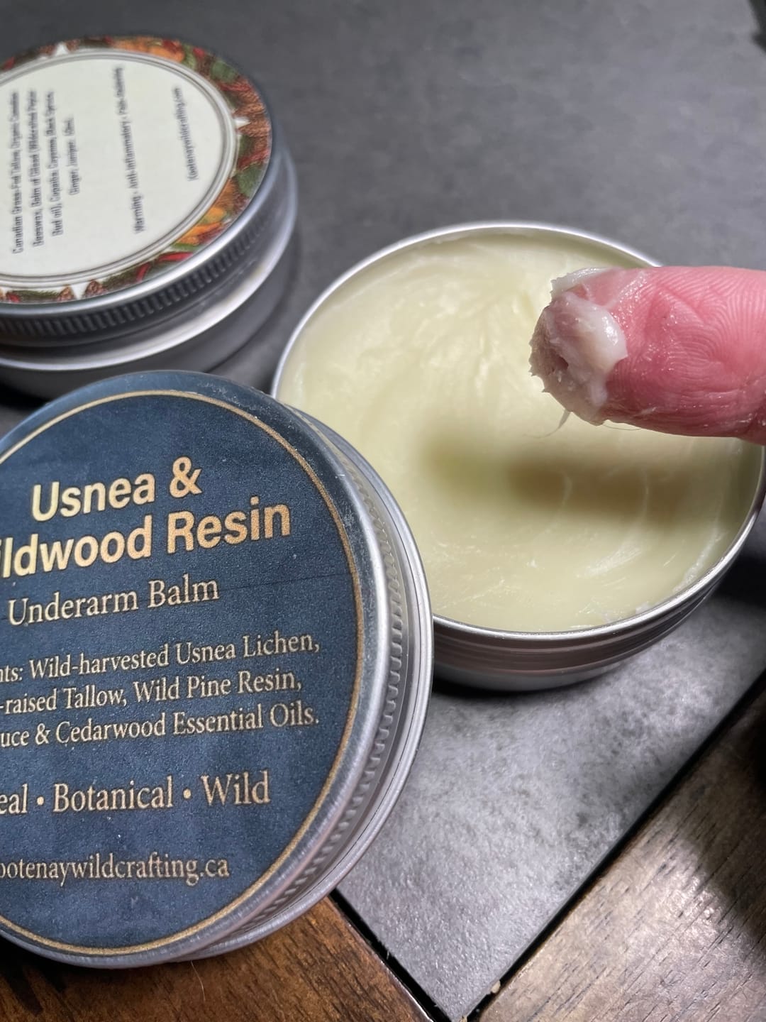 Customer photo review of Usnea & Wildwood Resin- Underarm Balm