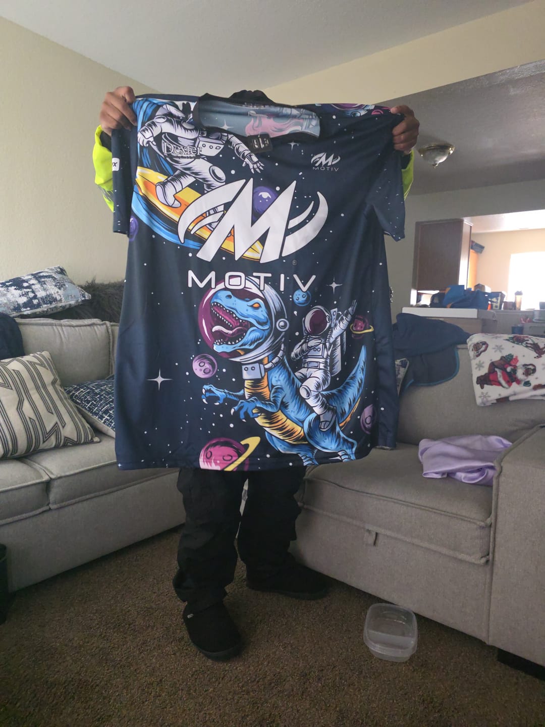 Customer photo review of Seraphic - Navy - Bowling Jersey