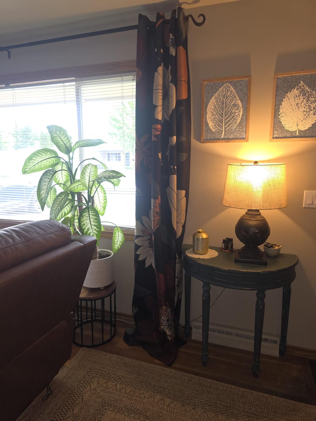 Customer photo review of Hannah Floral Blackout Curtains