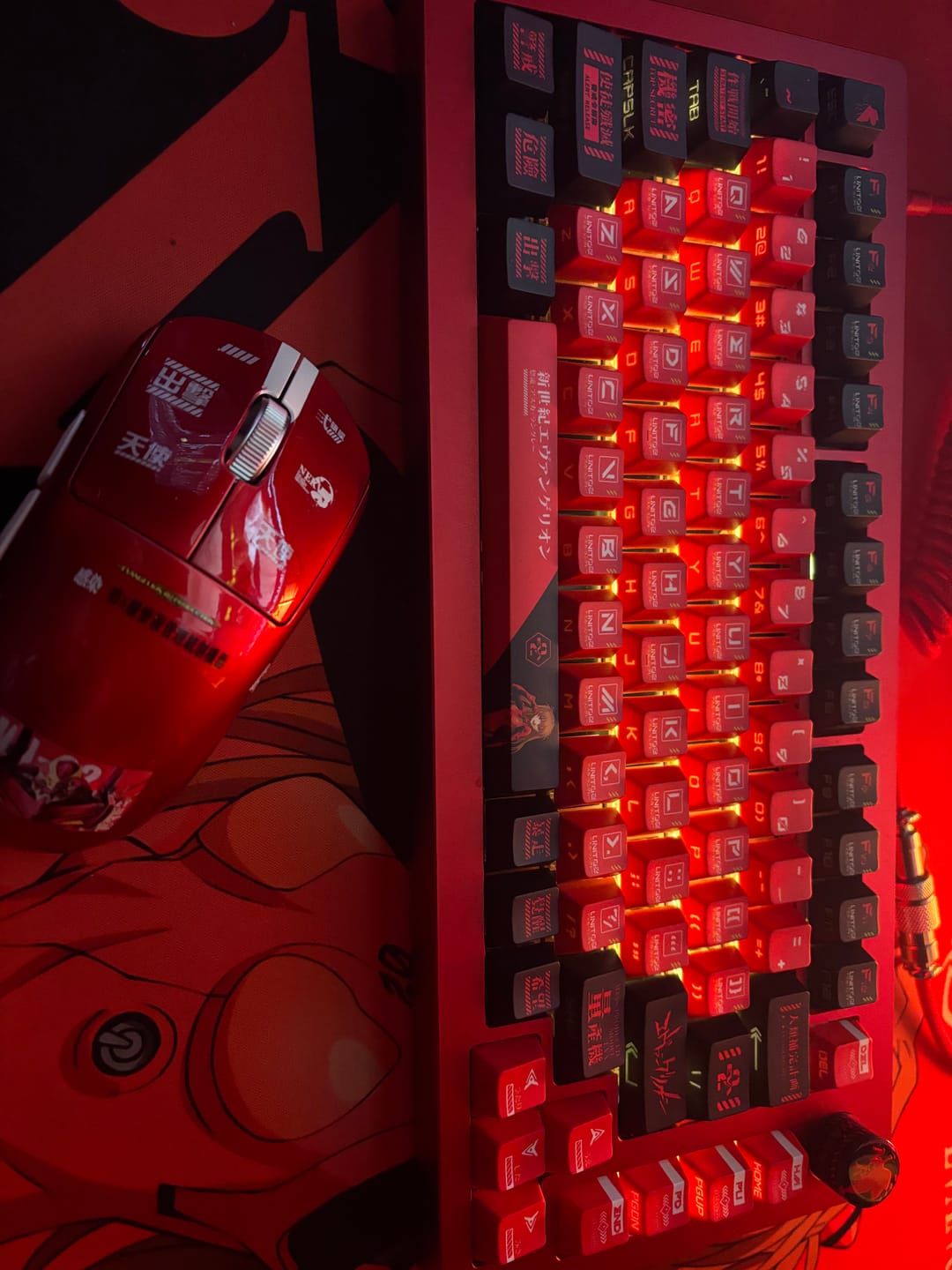 Customer photo review of HJS AL75 V2 Aluminum Mechanical Wireless Keyboard Barebone/Assembled