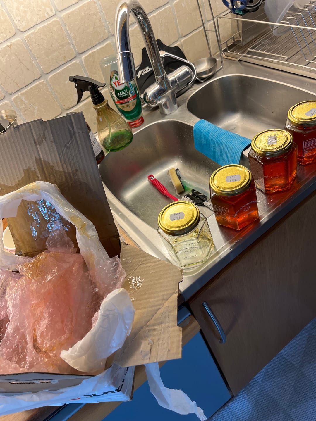 Customer photo review of Flytande honung 2 kg (4×500 g) – Svensk RAW honung