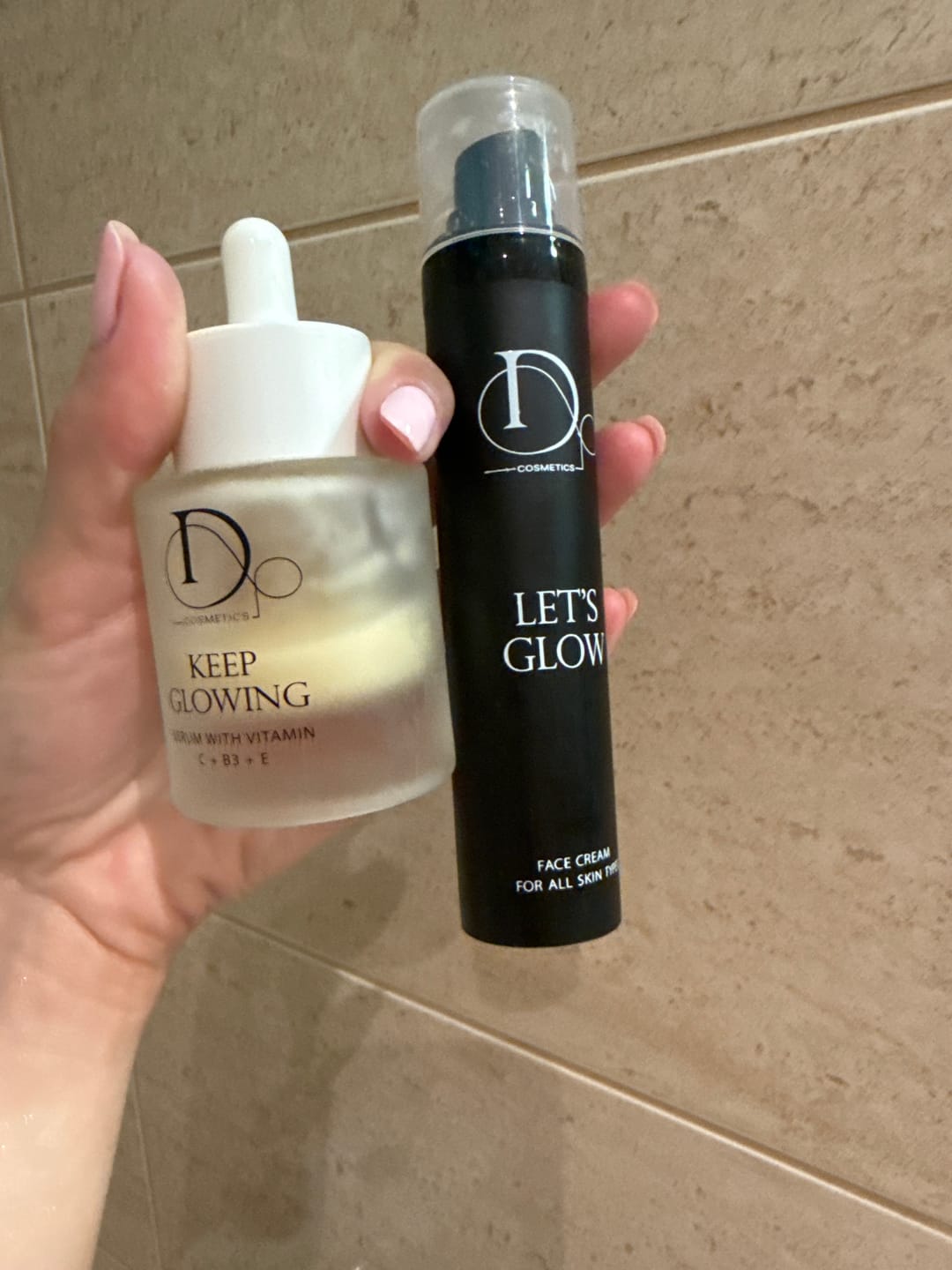 Customer photo review of Keep glowing serum 30ml