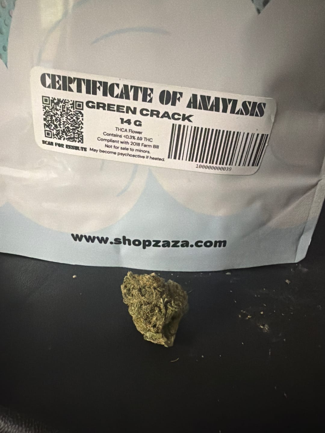 Customer photo review of Green Crack - 14 Grams - Sativa