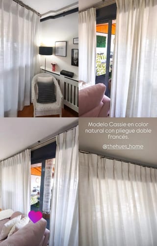 Customer photo review of Cassie Linen Blend Custom Curtains