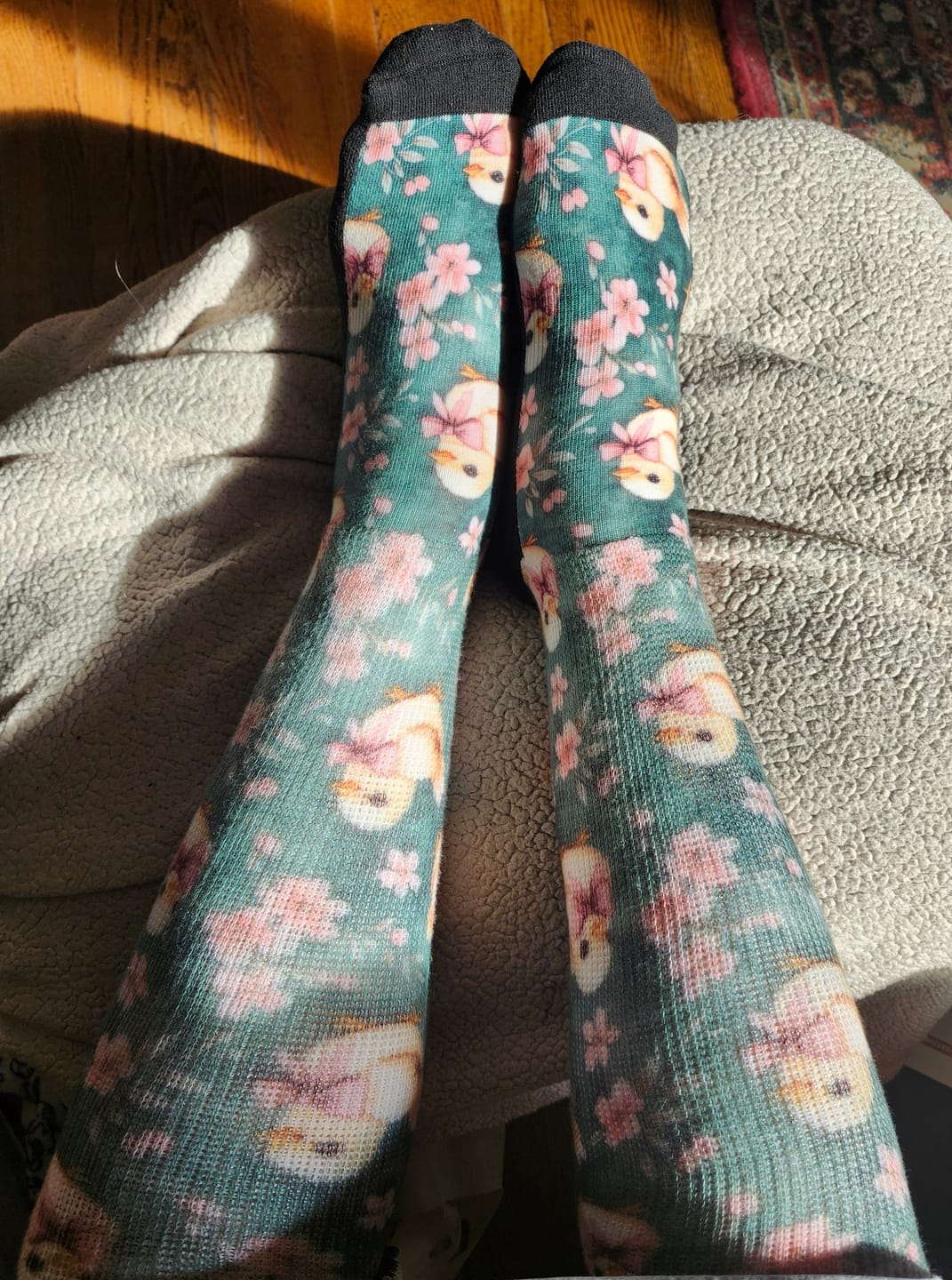 Customer photo review of Mystery EasyStretch™ Socks