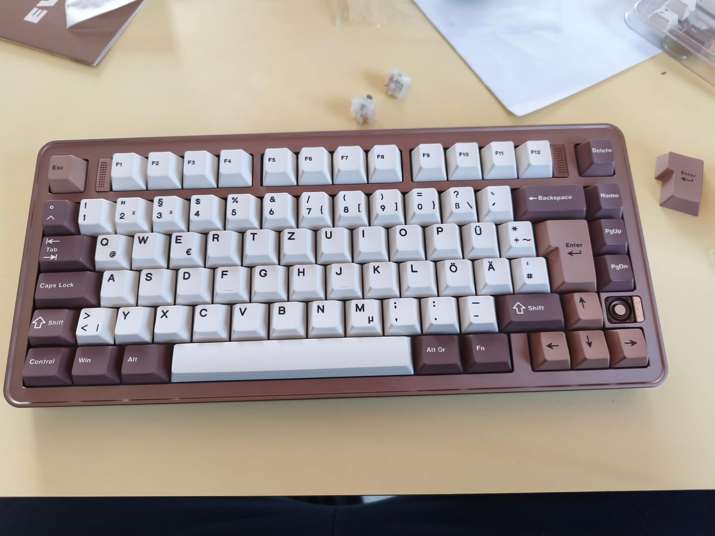 Customer photo review of Evoworks - Evo75 Wireless Custom Mechanical Keyboard (UK & DE ISO)