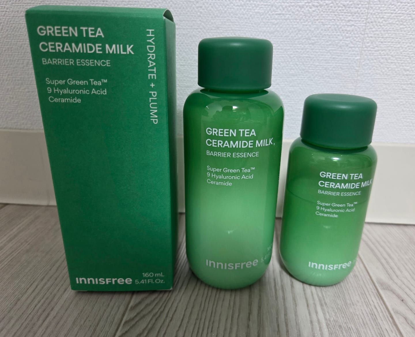 Customer photo review of グリーンティー セラミド ミルク エッセンストナー