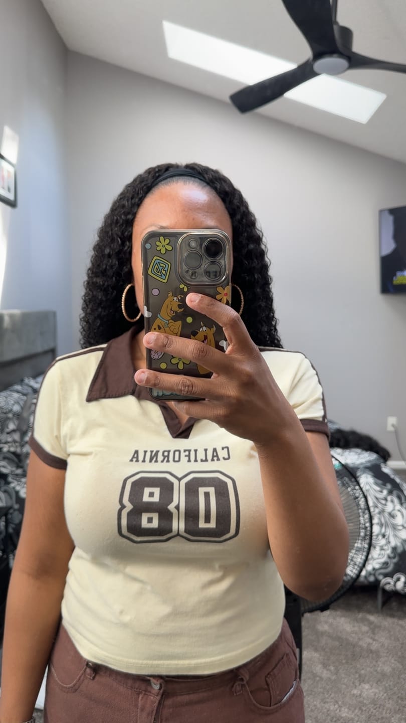 Customer photo review of Ella Jerry Curly Human Hair Headband Wig