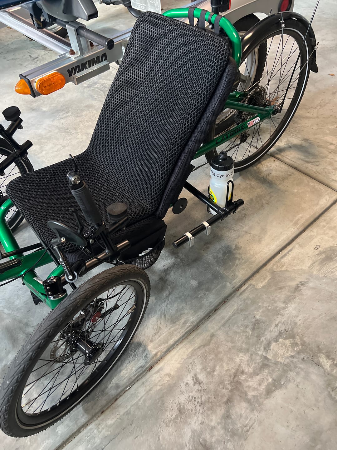 Customer photo review of Clamp-on Bottle Cage