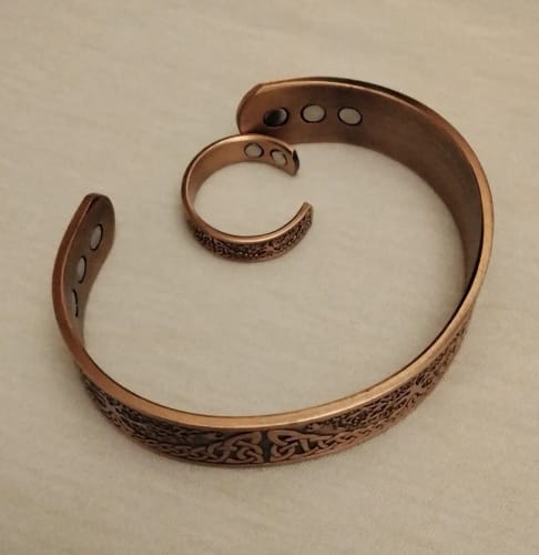Customer photo review of Shambhala - Bracelet Jonc et Bague Cuivre Magnétiques
