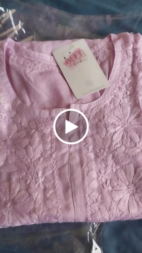 Customer video review of Nazakat Lavender Cotton short kurta