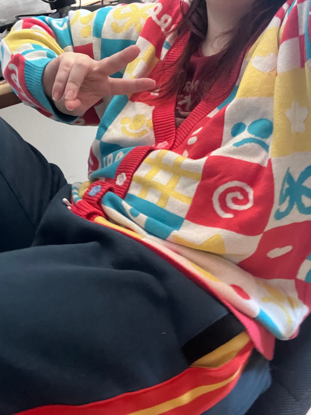 Customer photo review of Clown Cardigan