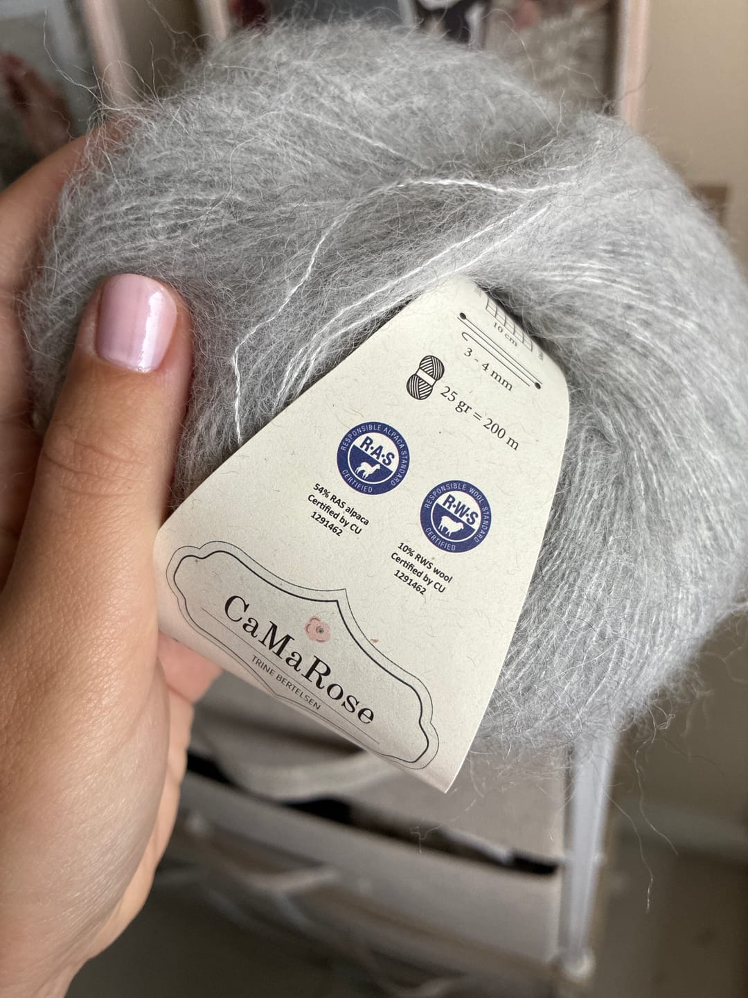 Customer photo review of Midnatssol  (54% Baby Alpaca / 10% Lana Merino / 36% Tencel)
