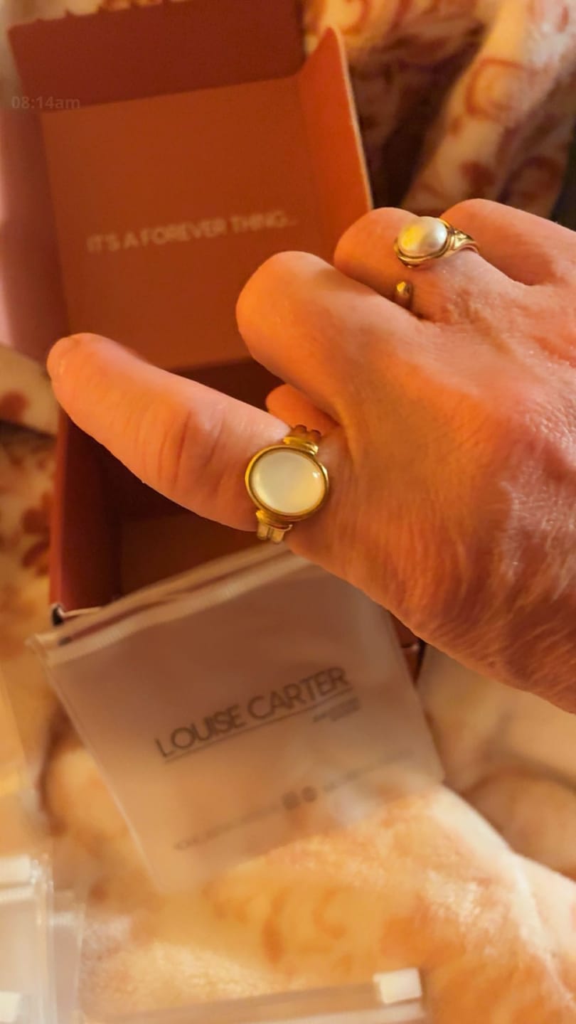 Customer photo review of Kai Mother Of Pearl ring