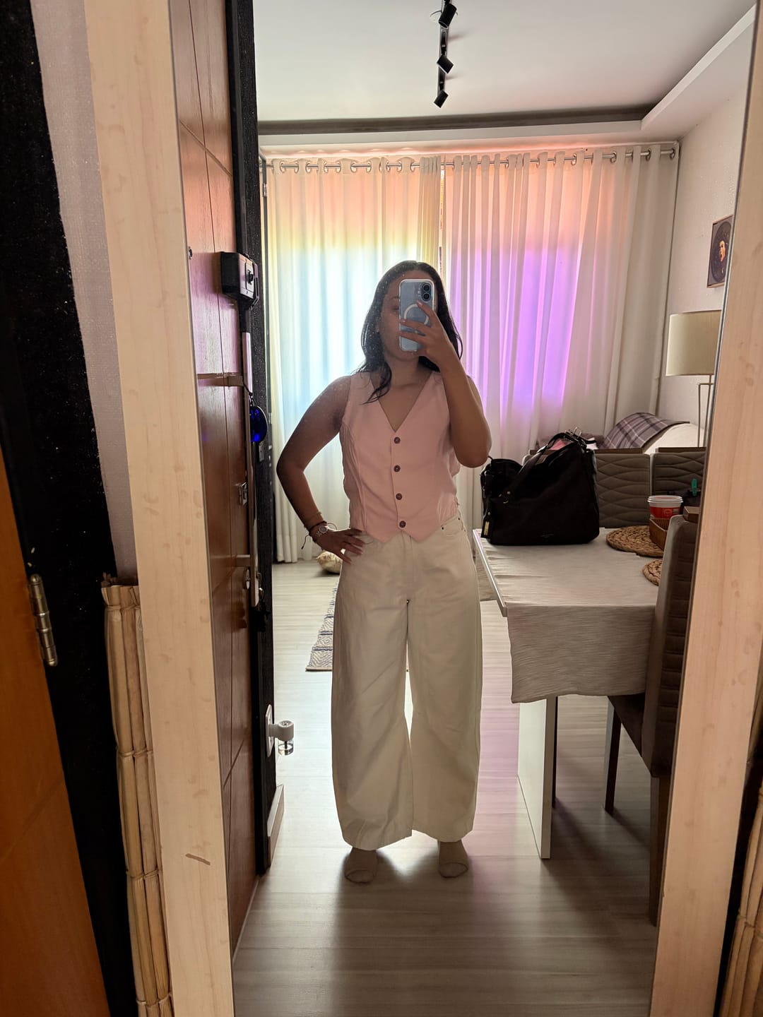 Customer photo review of Colete Calêndula Rosa Claro