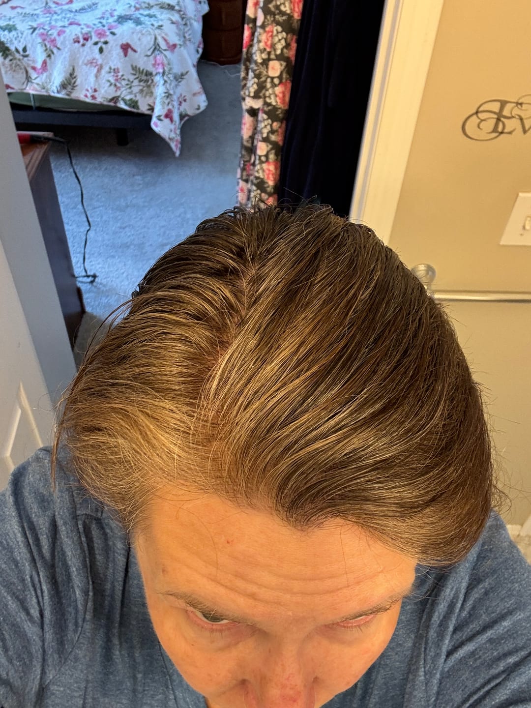 Customer photo review of Instant Dye Shampoo