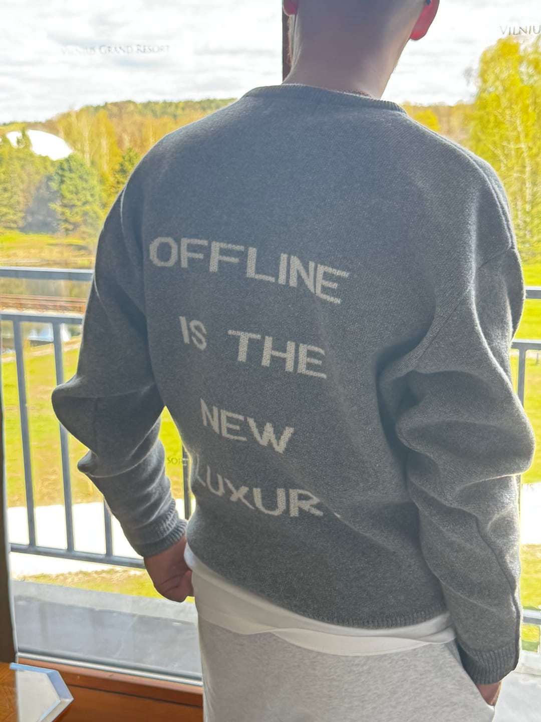 Customer photo review of OFFLINE Merino Vilnos Megztinis
