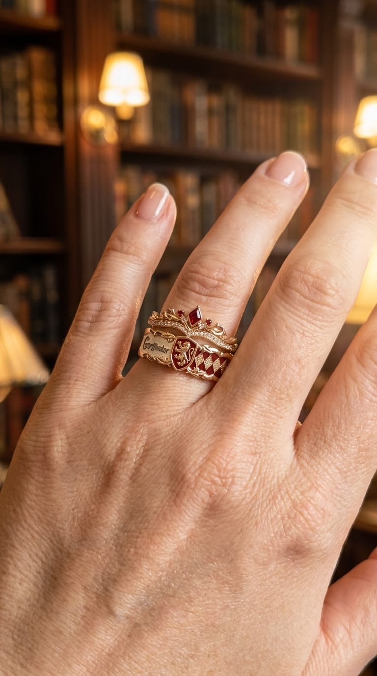 Customer photo review of Matching House Crest Ring