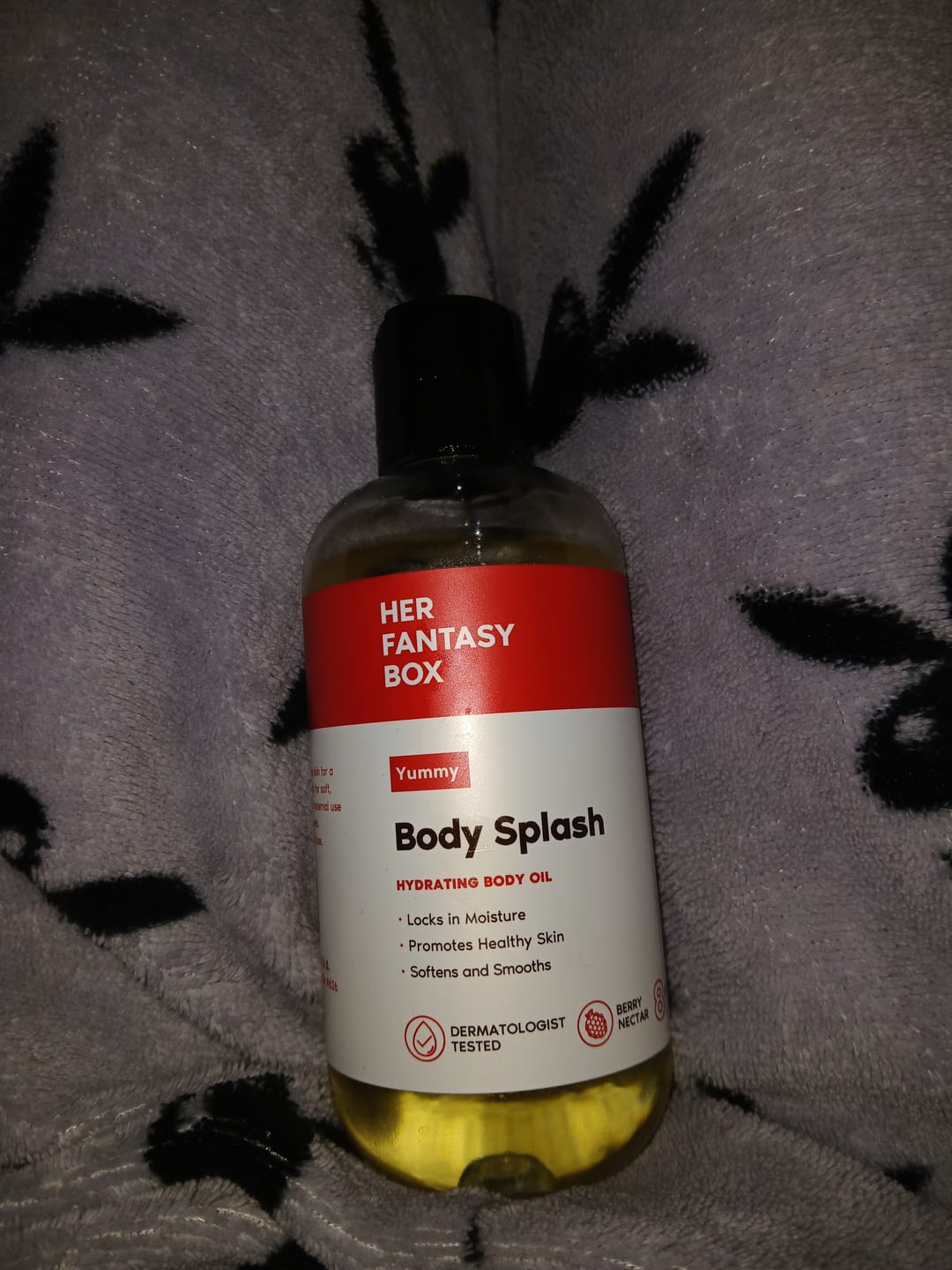Customer photo review of Body Splash - Skin Smoothing Body Oil  (Yummy)