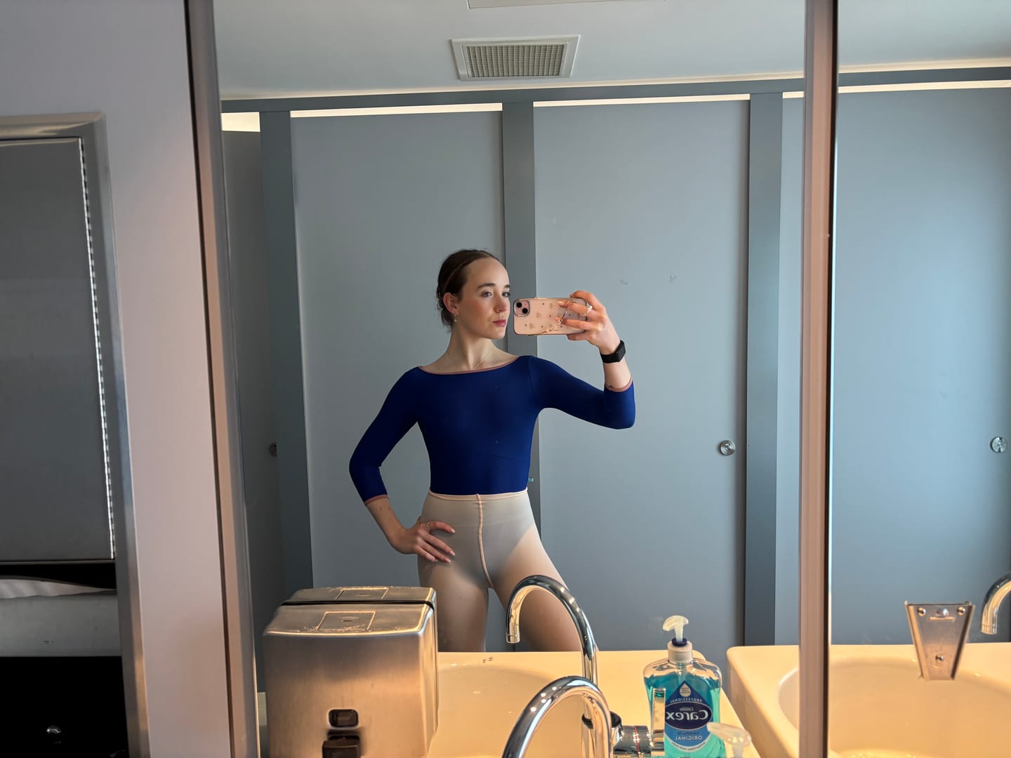Customer photo review of NEW IMPROVED Ballet Tights Convertible - Pink